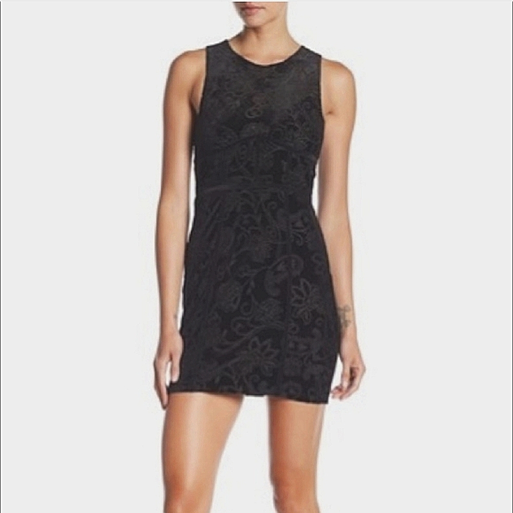 NWT Free People Burnout Velvet Mini Dress